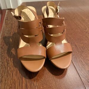 Sole Society Brown Platform Sandals